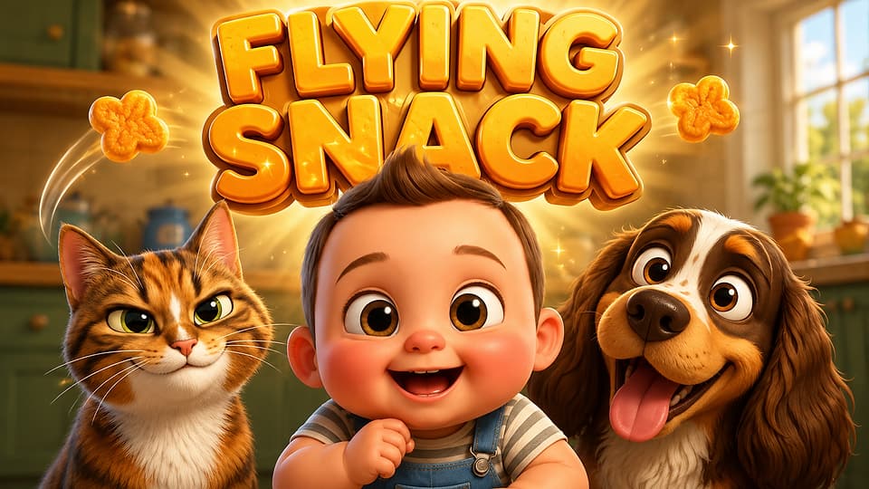 Dog vs Cat and The Flying Snack — cover